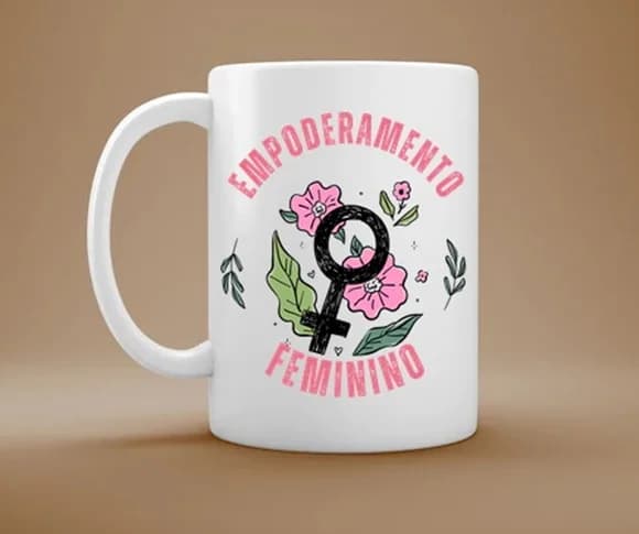Caneca Empoderamento Feminino - Presente Poderoso e Inspirad