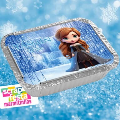 Marmitinha Personalizada Festa Princesa Congelada Frozen