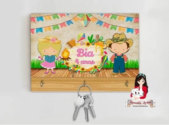Porta Chaves Personalizado Festa Junina