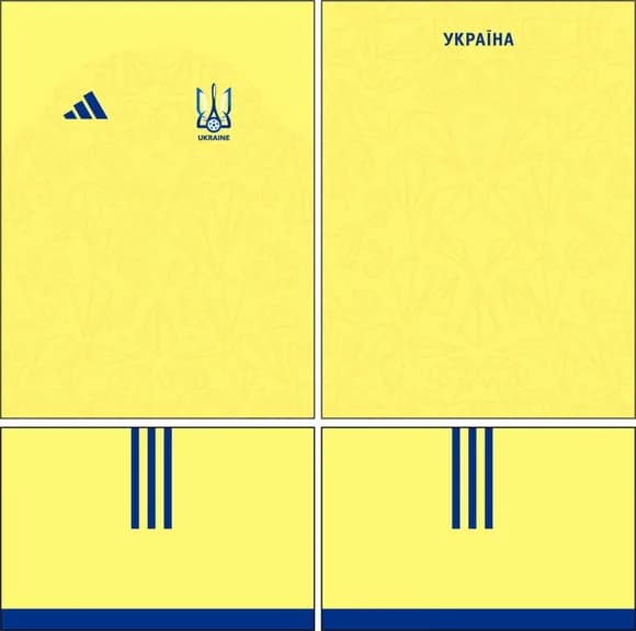Arte Vetor Camisa Ucrania Home Kit 2026