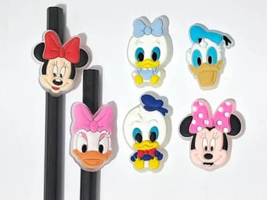 Lápis com Ponteira Minnie Fluorescente 3cm 6 Unidades