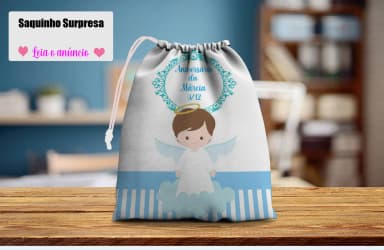 Saquinho Supresa para lembrancinhas de Batizado