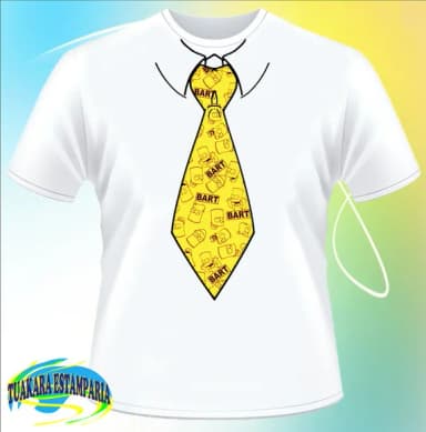 Camiseta Gravata - Bart Simpson 01