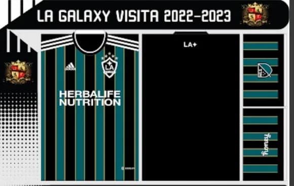 Vetor Camisa Do Galaxy Visita 2022/2023