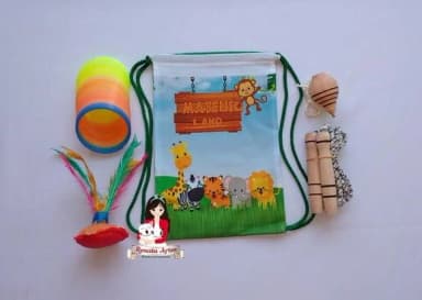 Mochila Boa Infância Tema Safari Baby