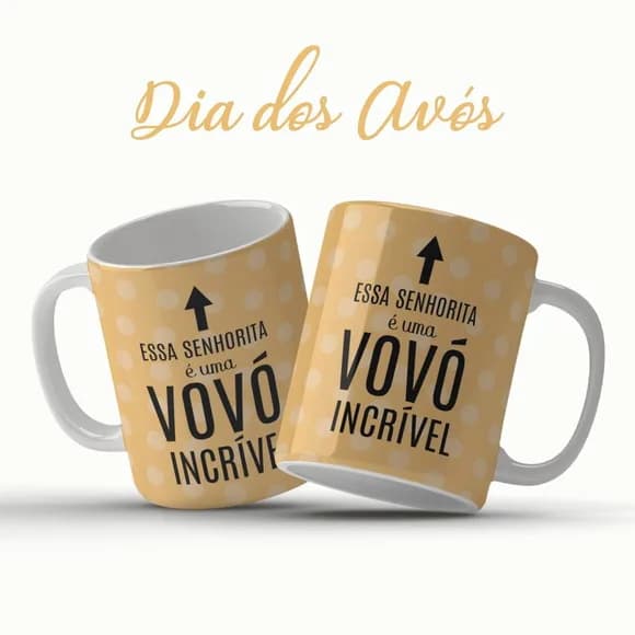 Caneca Dia dos Avós Vovó Incrível