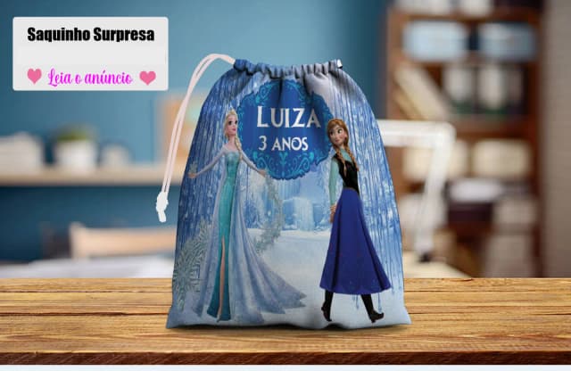 Saquinho Supresa para lembrancinhas Frozen