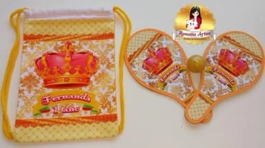 Mochila Ping Pong Tema Realeza