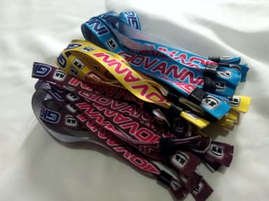 Pulseiras Personalizadas de Tecido Festas e Eventos !
