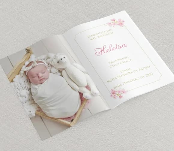 Lembrança Batizado Com Foto Livro De Orações