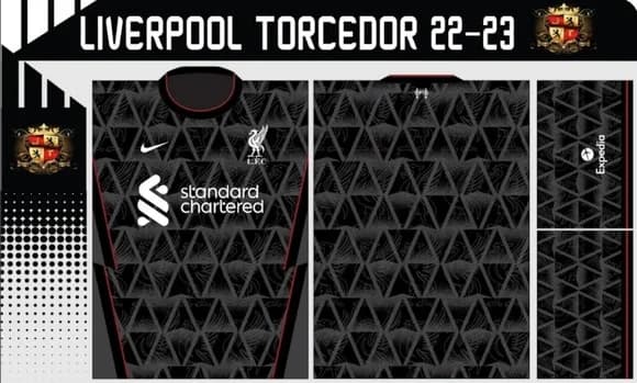Vetor Da Camisa Liverpool Torcedor 22-23