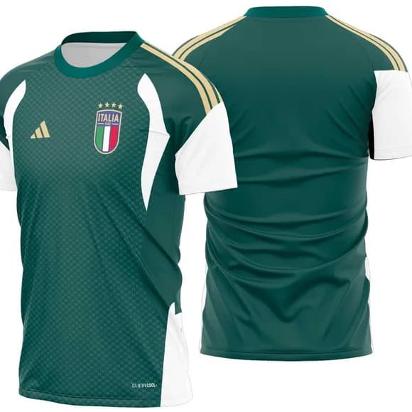 Arte Vetor Camisa Italia Treino Ii 2026