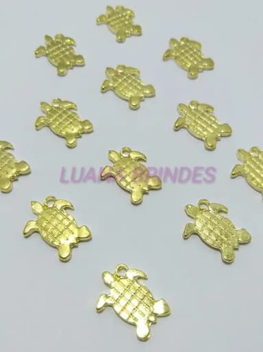 Pingente Mini Tartaruguinha - pct c/10 unid