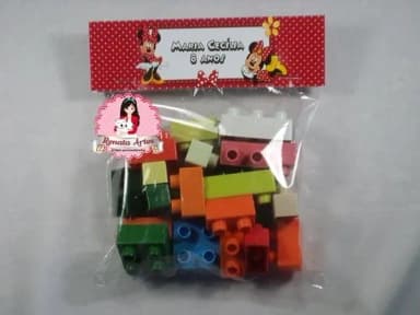 Blocos de Montar Minie Vermelho