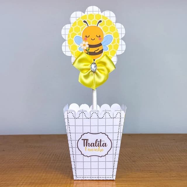 PEGUE E MONTE - Centro de Mesa ABELHINHA - Decoração de Festa | Lembrancinhas | Aniversário | Personalizados