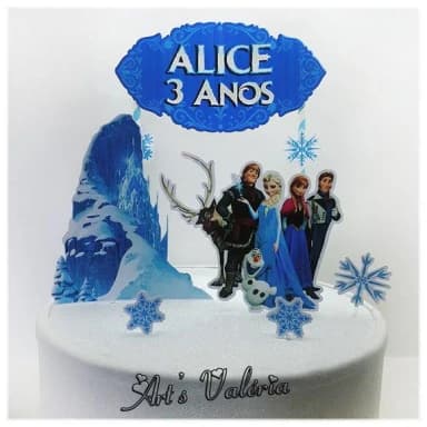 Topo de Bolo Frozen