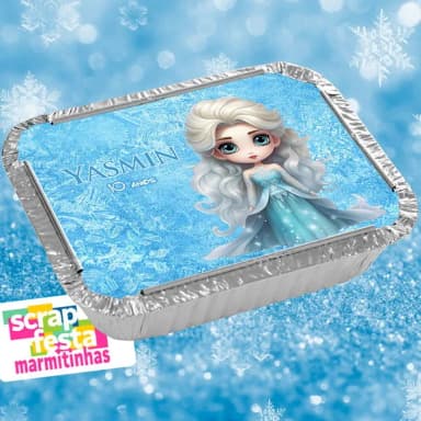 Marmitinha Personalizada Festa Princesa Congelada Frozen