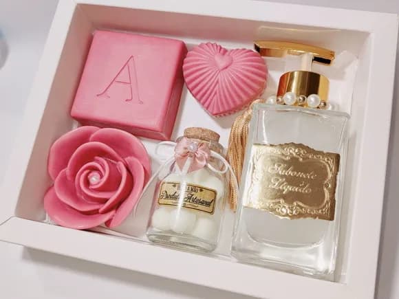 Presente Personalizado, Sabonete Líquido Luxo com Sabonetes