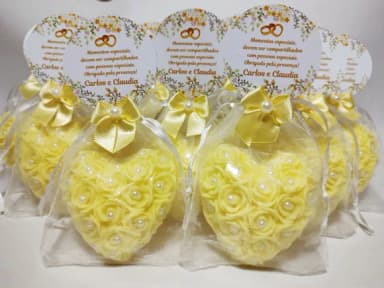 Lembrancinha de Casamento, Sabonete Coração Provence