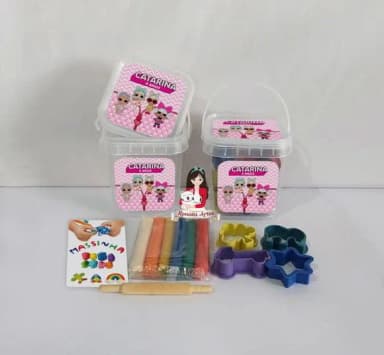 Kit Massinha no Baldinho Personalizado Lol Surprise