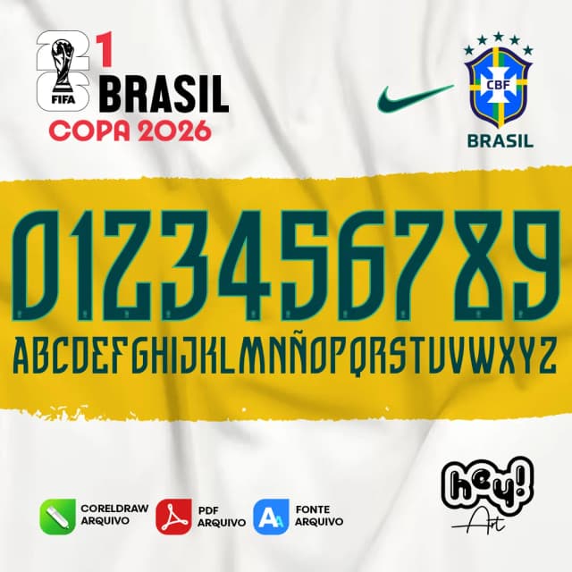 Fonte Vetor Brasil Copa 2026