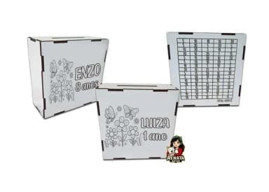 Cofrinho Personalizado Jardim Lembrancinha