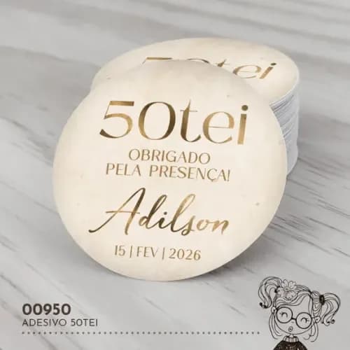 Adesivo Redondo 50tei - 00950
