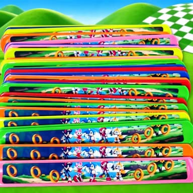 Pulseira Bate e Enrola Personalizada do Sonic