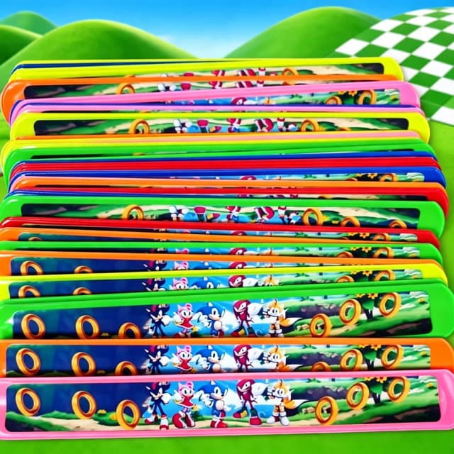 Pulseira Bate e Enrola Personalizada do Sonic