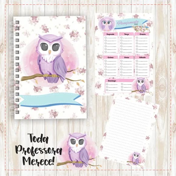 Arquivo Digital Caderno Professora Coruja - Cód.: 60
