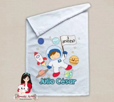 Toalhinha Personalizada Astronauta