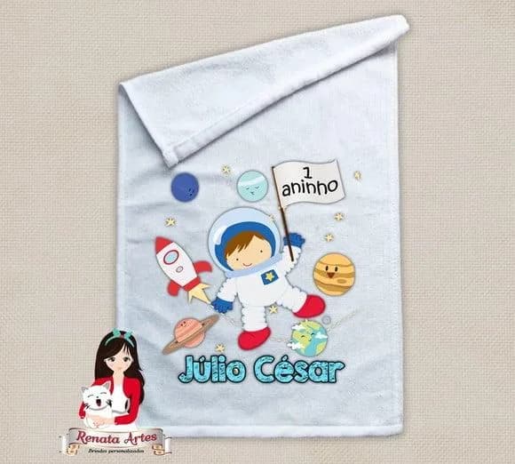 Toalhinha Personalizada Astronauta