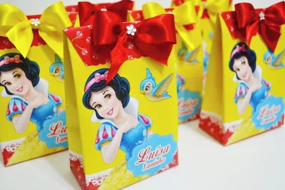 Kit Festa Encanto Branca de Neve - 50 Peças com Laço