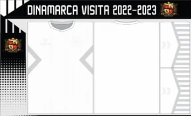 Vetores Camisa Dinamarca Visita 2022-2023