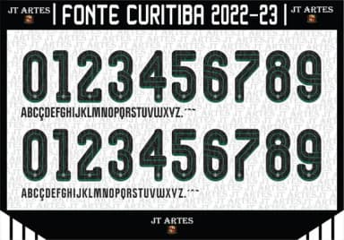 Vetor da Fonte Coritiba 1909 2022