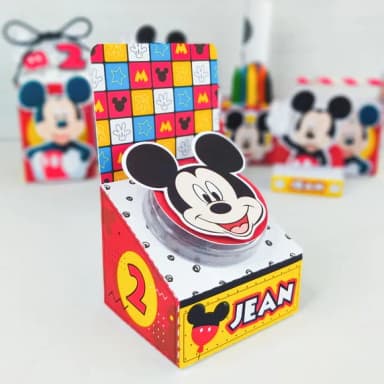 Porta Latinha - Mickey Quadriculado