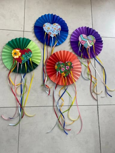 kit 4 Peças de Rosetas junino