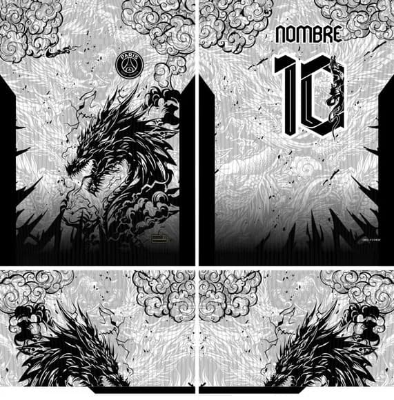 Arte Vetor Camisa Interclasse Dragão Mod-834