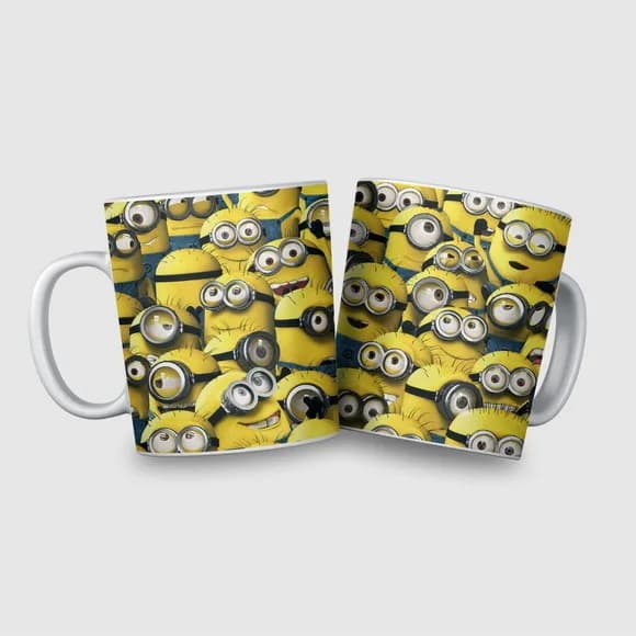 Mokunp Caneca Porcelana Coreldraw -yellow