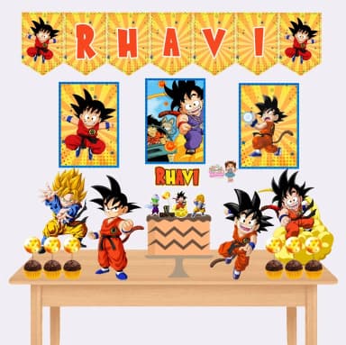 Kit Festa Só Um Bolinho DRAGON BALL Z - Decoração de Festa