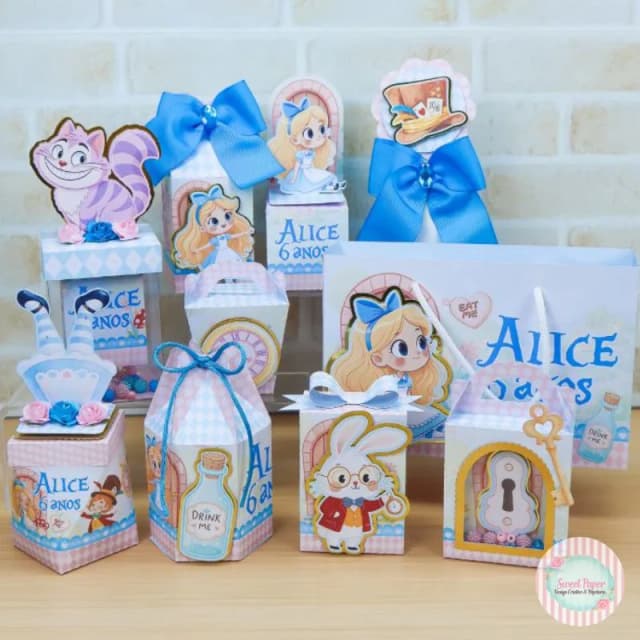 Kit de arquivos Alice no país das maravilhas 21433E8