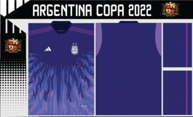 Vetor Da Camisa Argentina Copa 2022