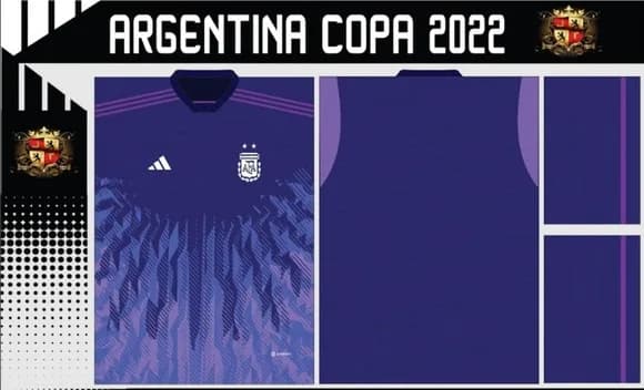 Vetor Da Camisa Argentina Copa 2022