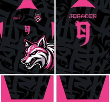Arte Vetor Camisa Interclasse Lobo 411