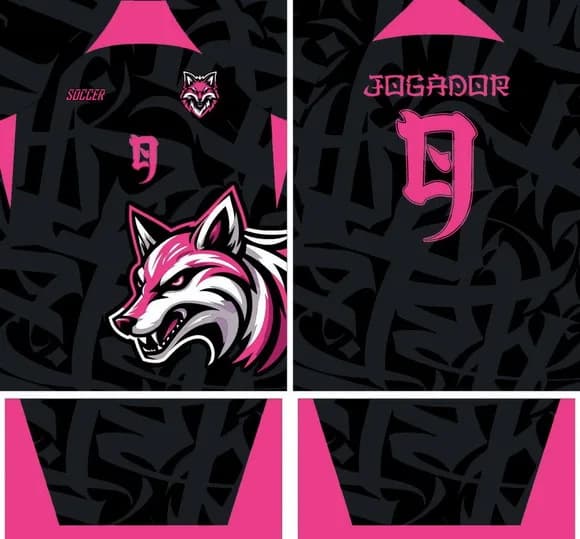 Arte Vetor Camisa Interclasse Lobo 411