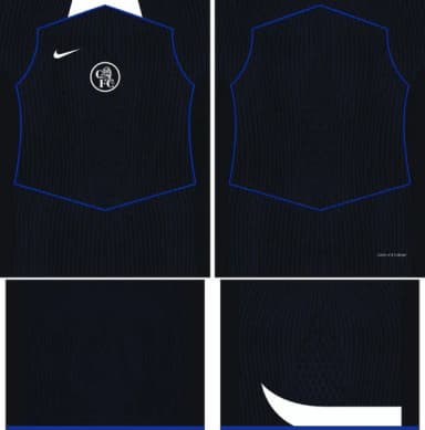 Arte Vetor Camisa Chelsea Terceira 2025-2026