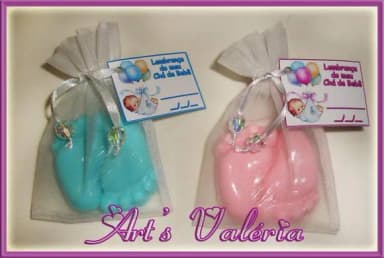 Sachet Sabonetes Pezinhos c/ Pedrinhas