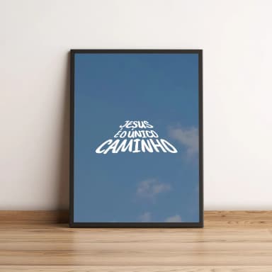 Quadro Jesus é o único Caminho 351
