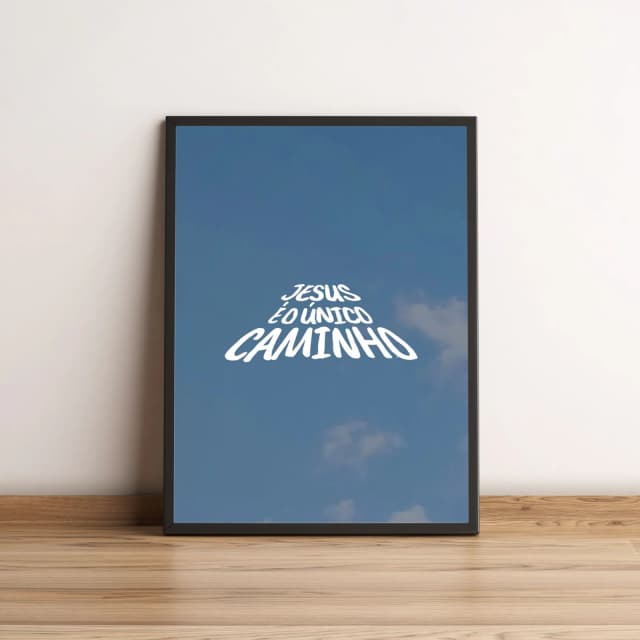 Quadro Jesus é o único Caminho 351