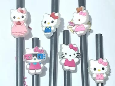 Lápis C/ponteira Hello Kitty Flourescente 6 Unidades